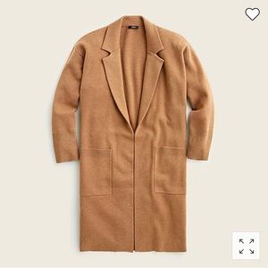 J. Crew Ella open-front long sweater-blazer